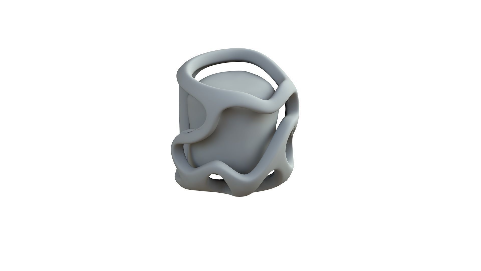 SciFi Shape Object Low Poly 114 Low-poly 3D model_7