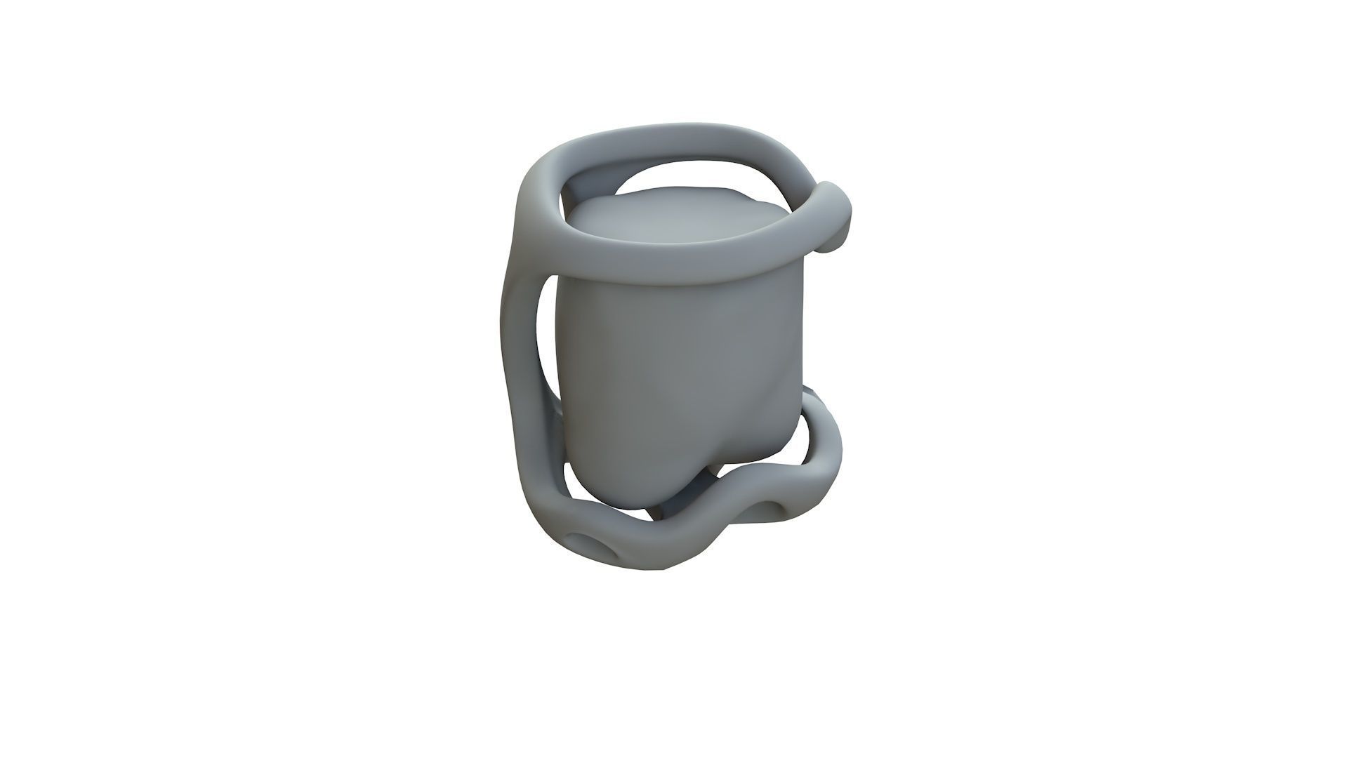 SciFi Shape Object Low Poly 113 Low-poly 3D model_12