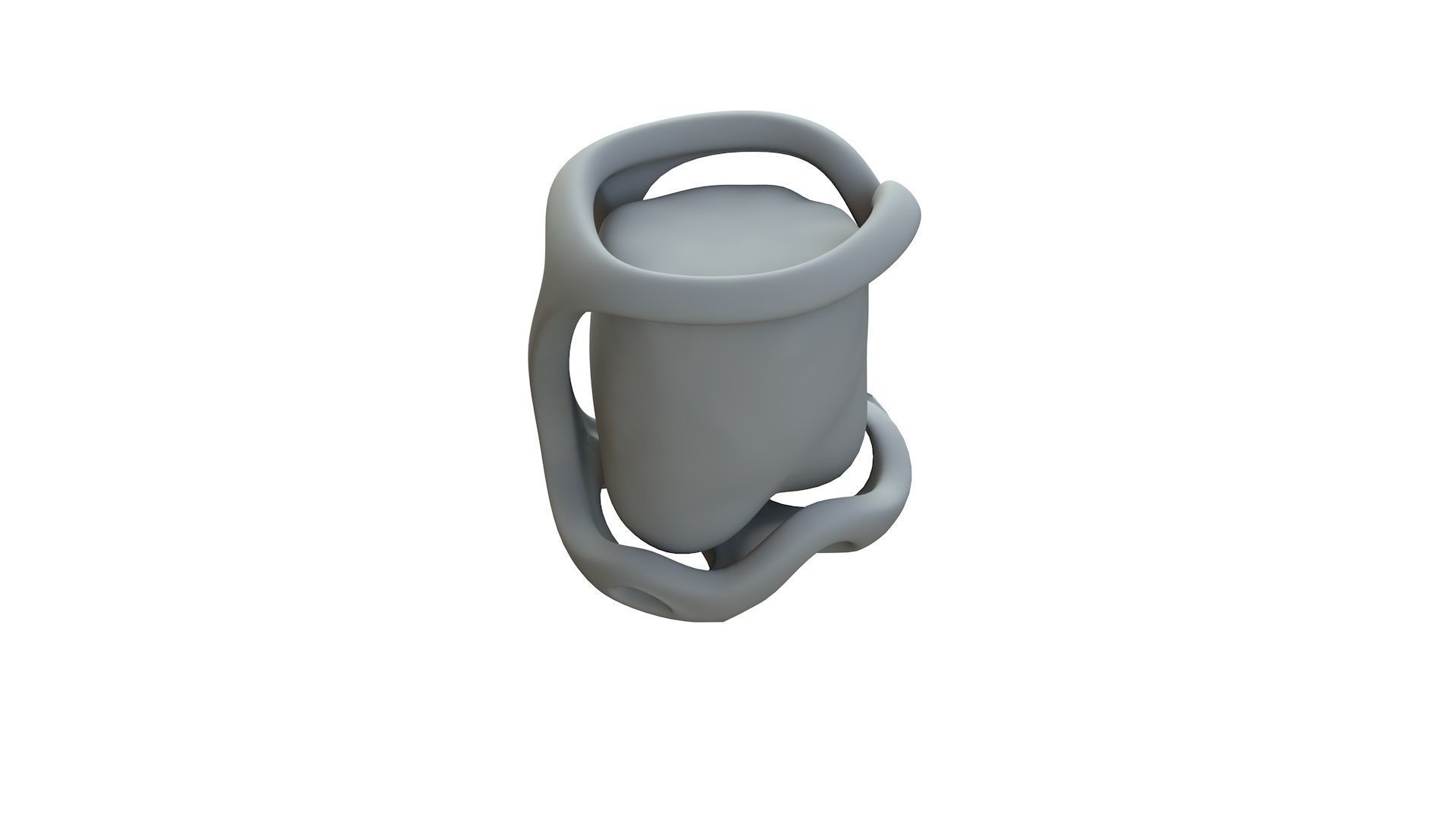 SciFi Shape Object Low Poly 113 Low-poly 3D model_13