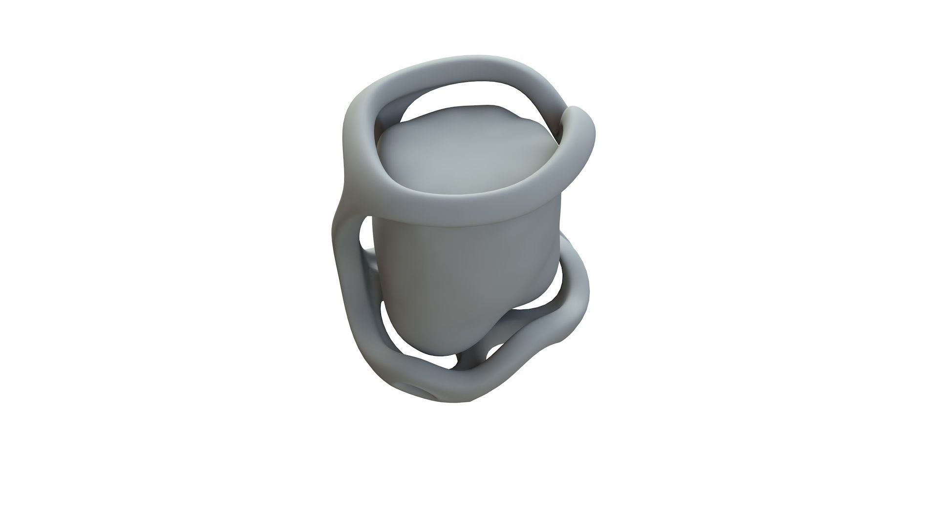 SciFi Shape Object Low Poly 113 Low-poly 3D model_14