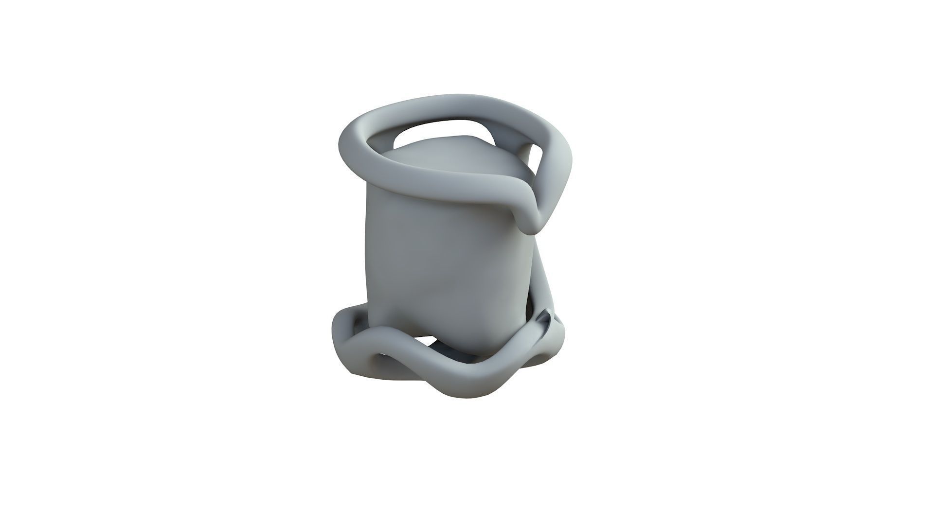 SciFi Shape Object Low Poly 113 Low-poly 3D model_7