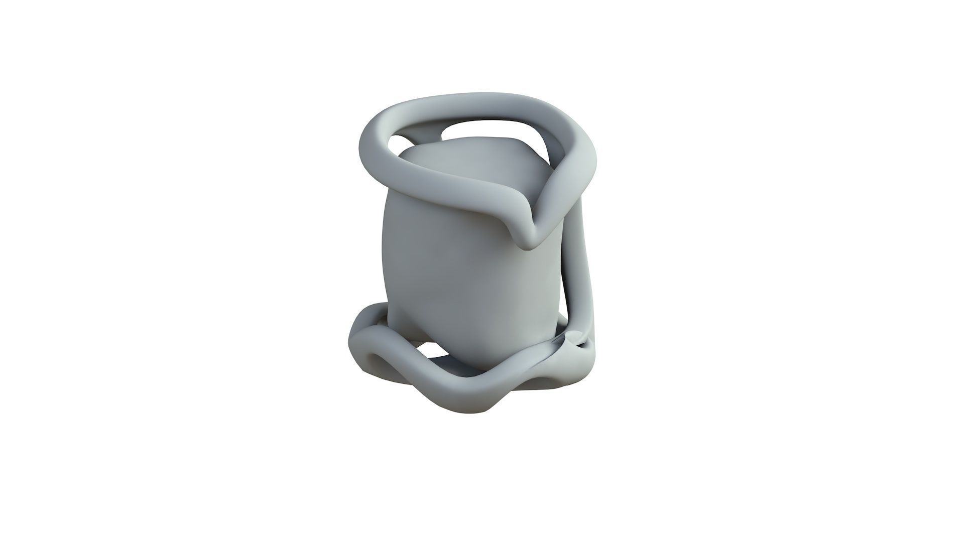 SciFi Shape Object Low Poly 113 Low-poly 3D model_6