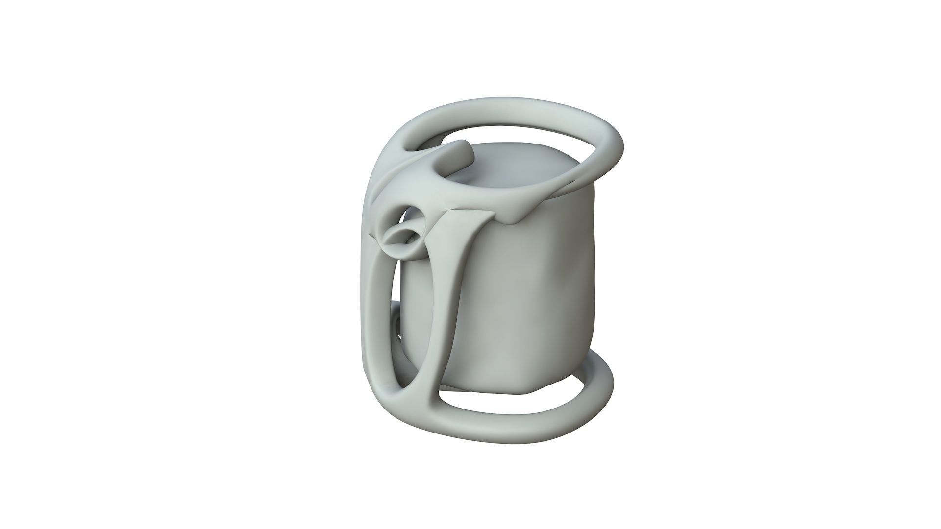 SciFi Shape Object Low Poly Low-poly 3D model_1