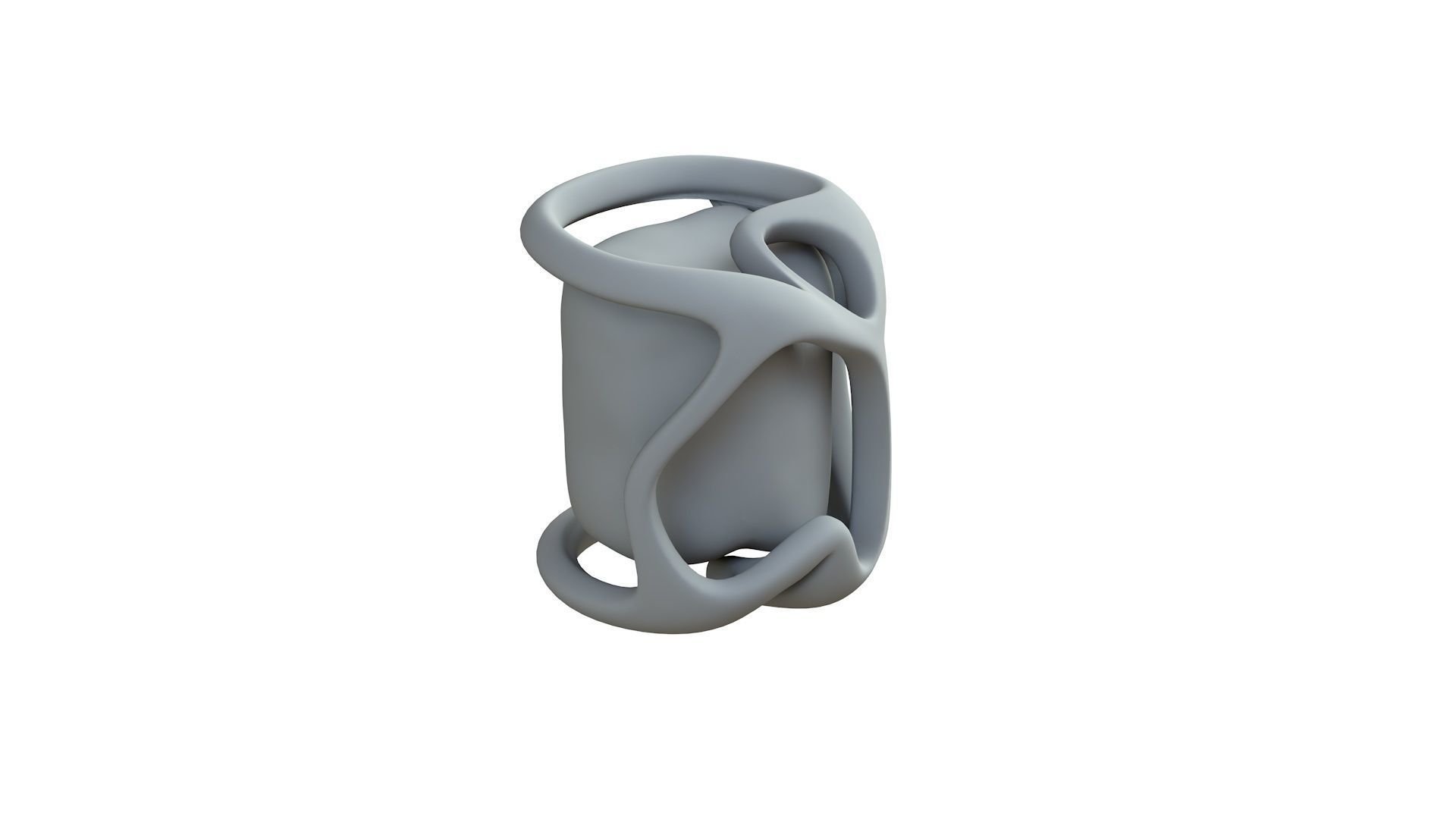 SciFi Shape Object Low Poly Low-poly 3D model_8