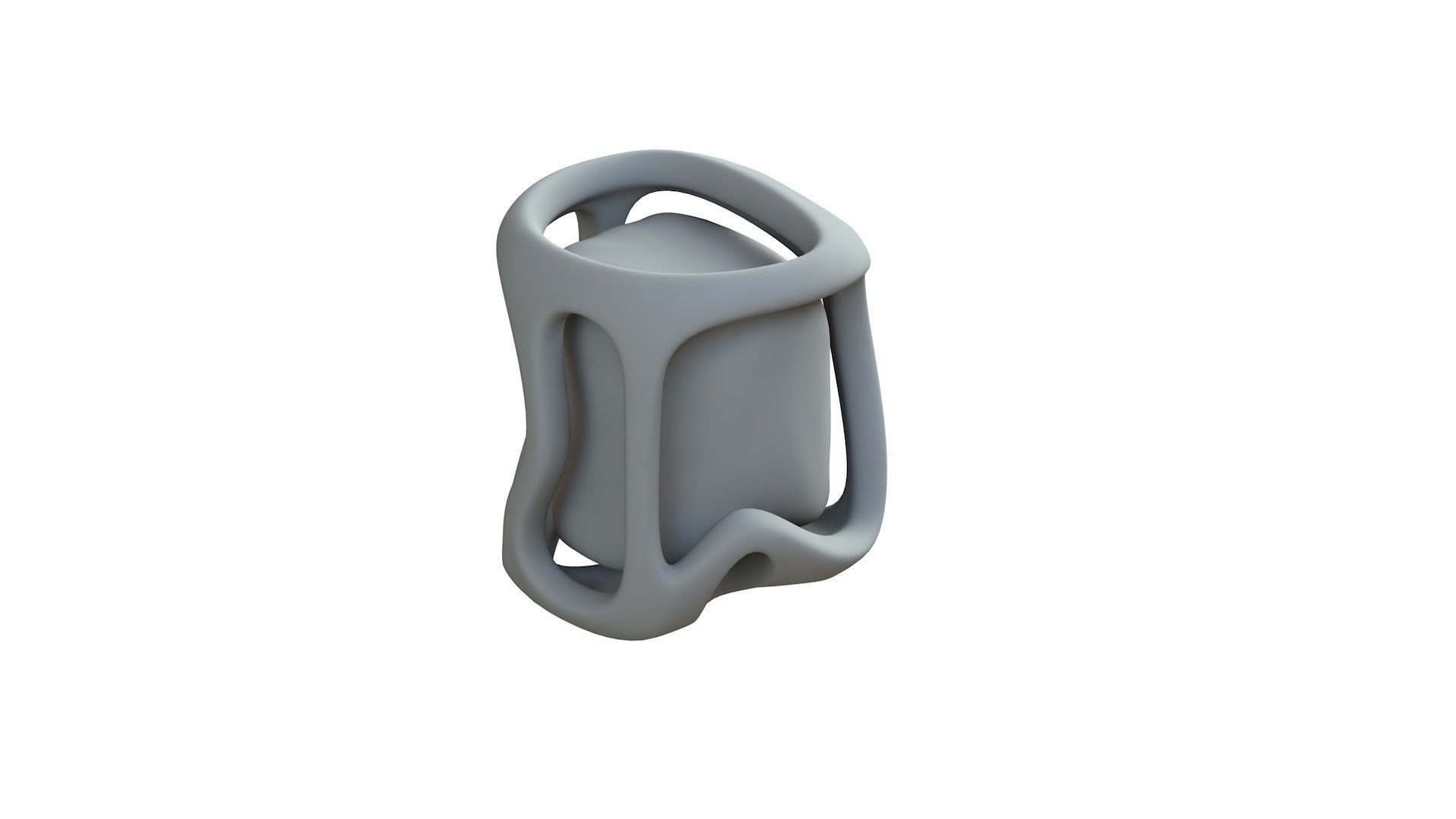 SciFi Shape Object Low Poly Shape Low-poly 3D model_9