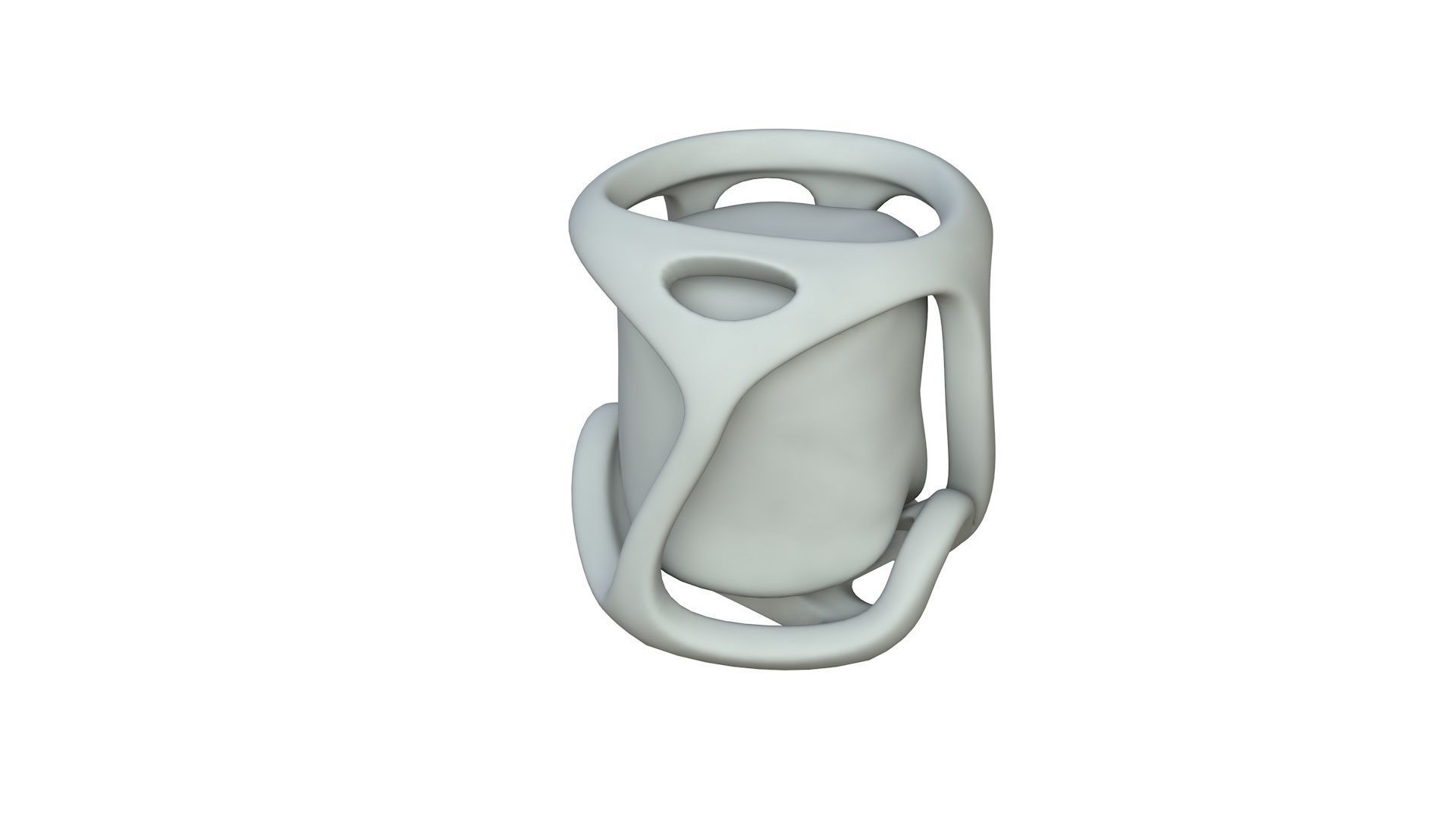 SciFi Shape Object Low Poly Shape Low-poly 3D model_2