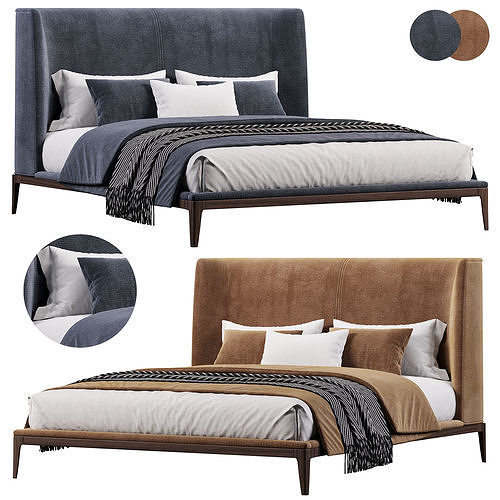 Olivia Bed By Gainsville Collection 3D model