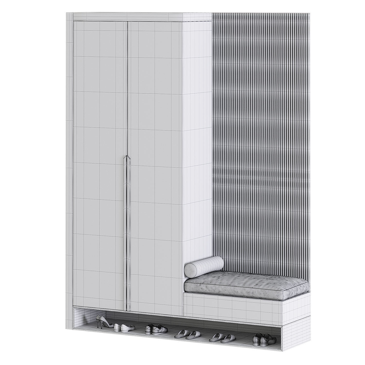 Hallway decor 3D model_2