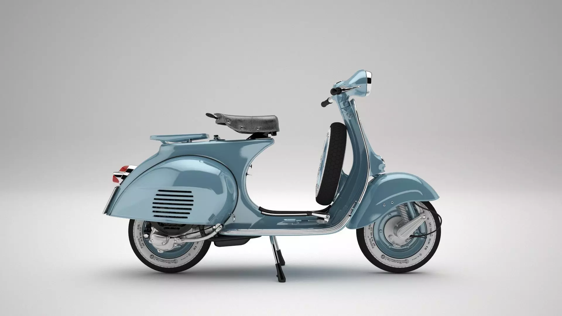 Classic Vintage Vespa 3D model_0