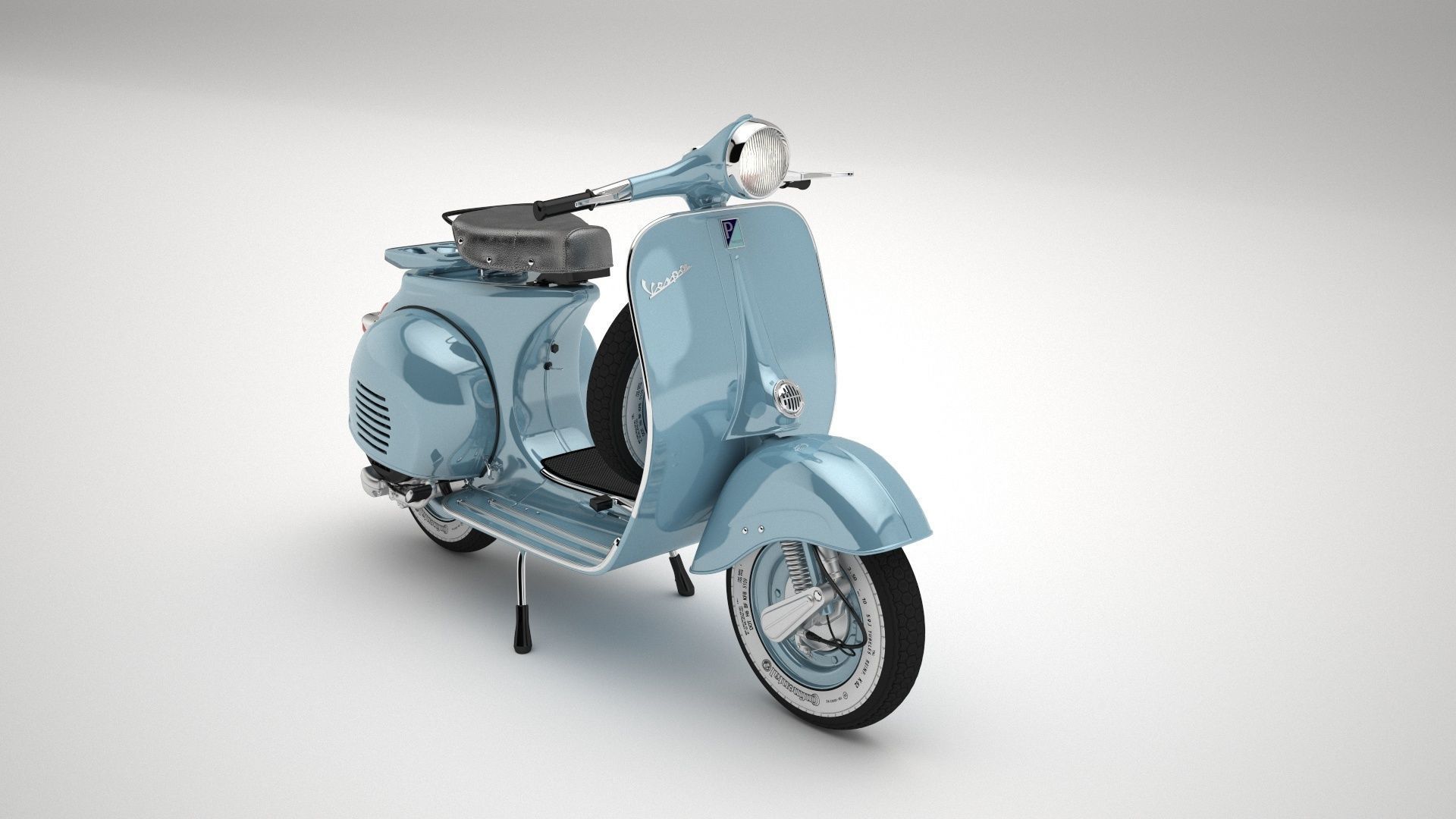Classic Vintage Vespa 3D model_8