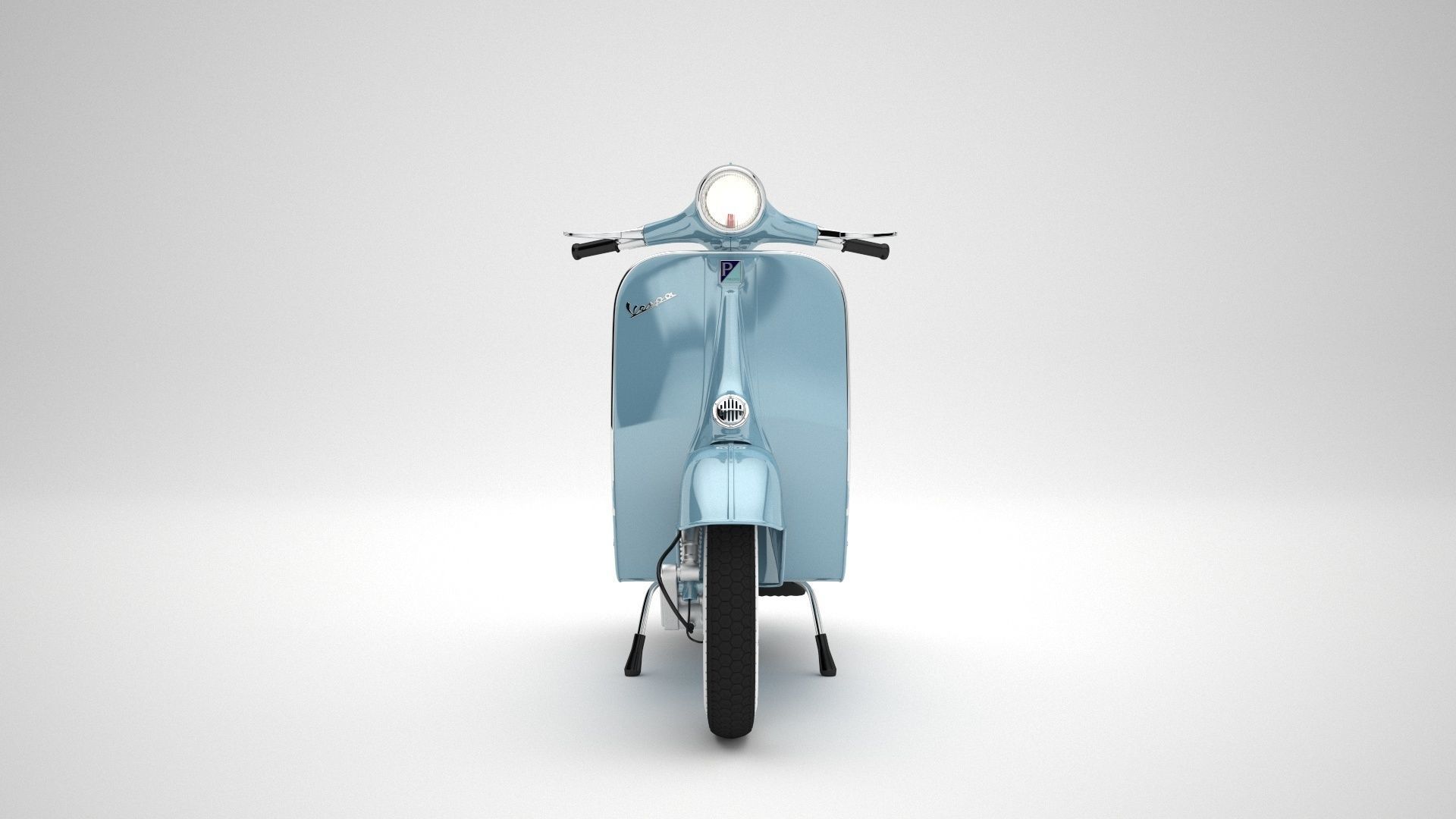 Classic Vintage Vespa 3D model_6