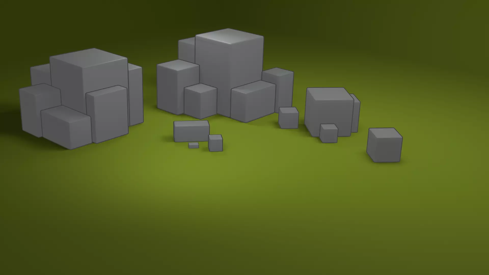 Simple stylized rocks asstes pack Low-poly 3D model