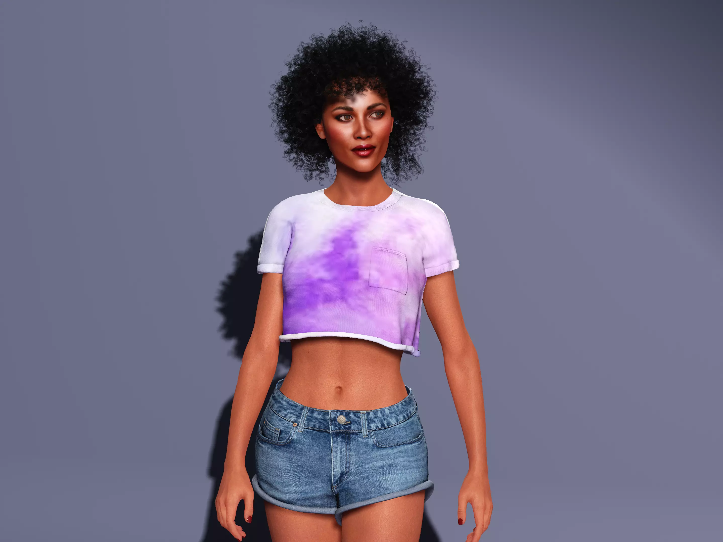 Imani-Female Character Low-poly 3D model_0