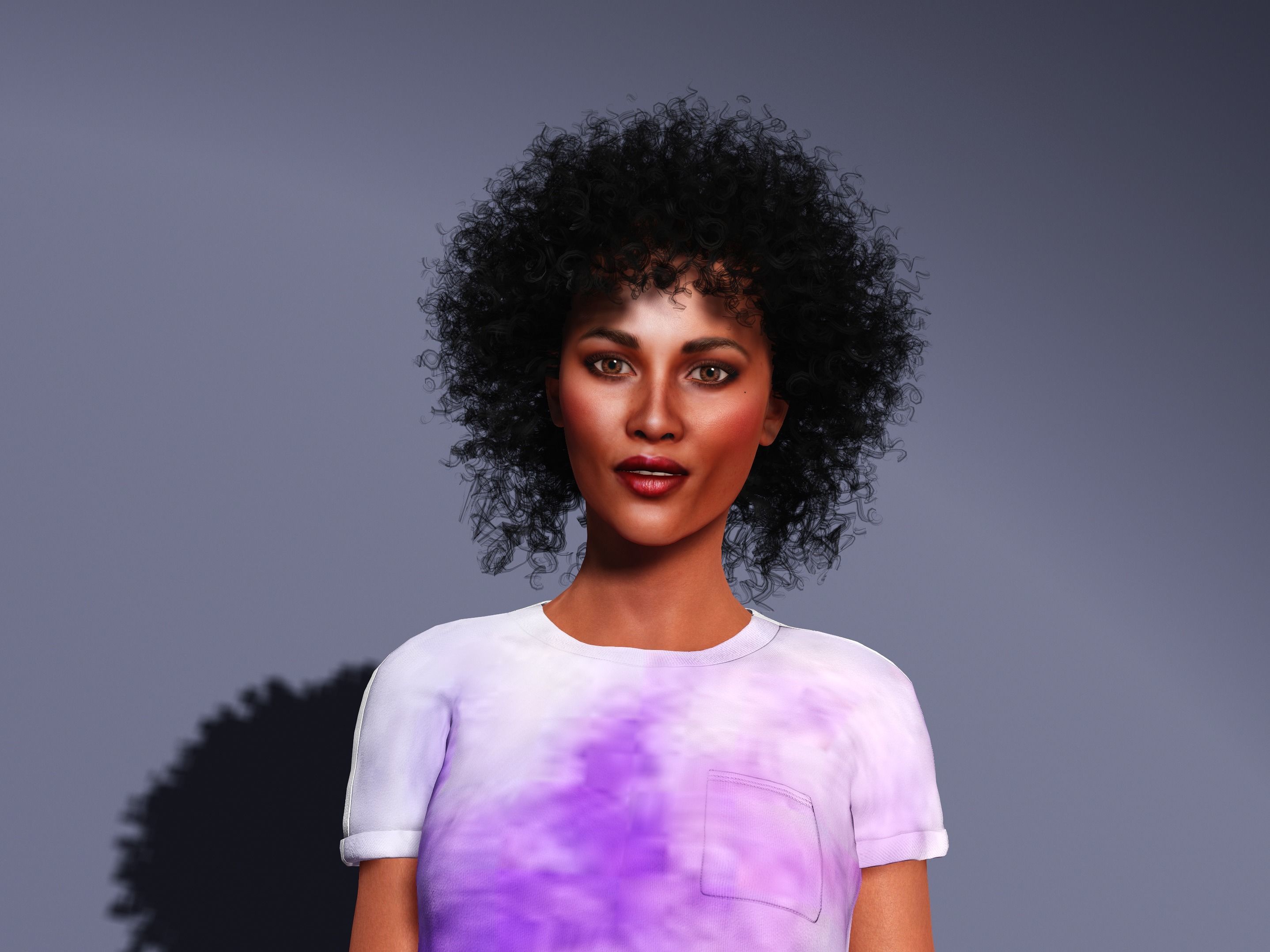 Imani-Female Character Low-poly 3D model_8