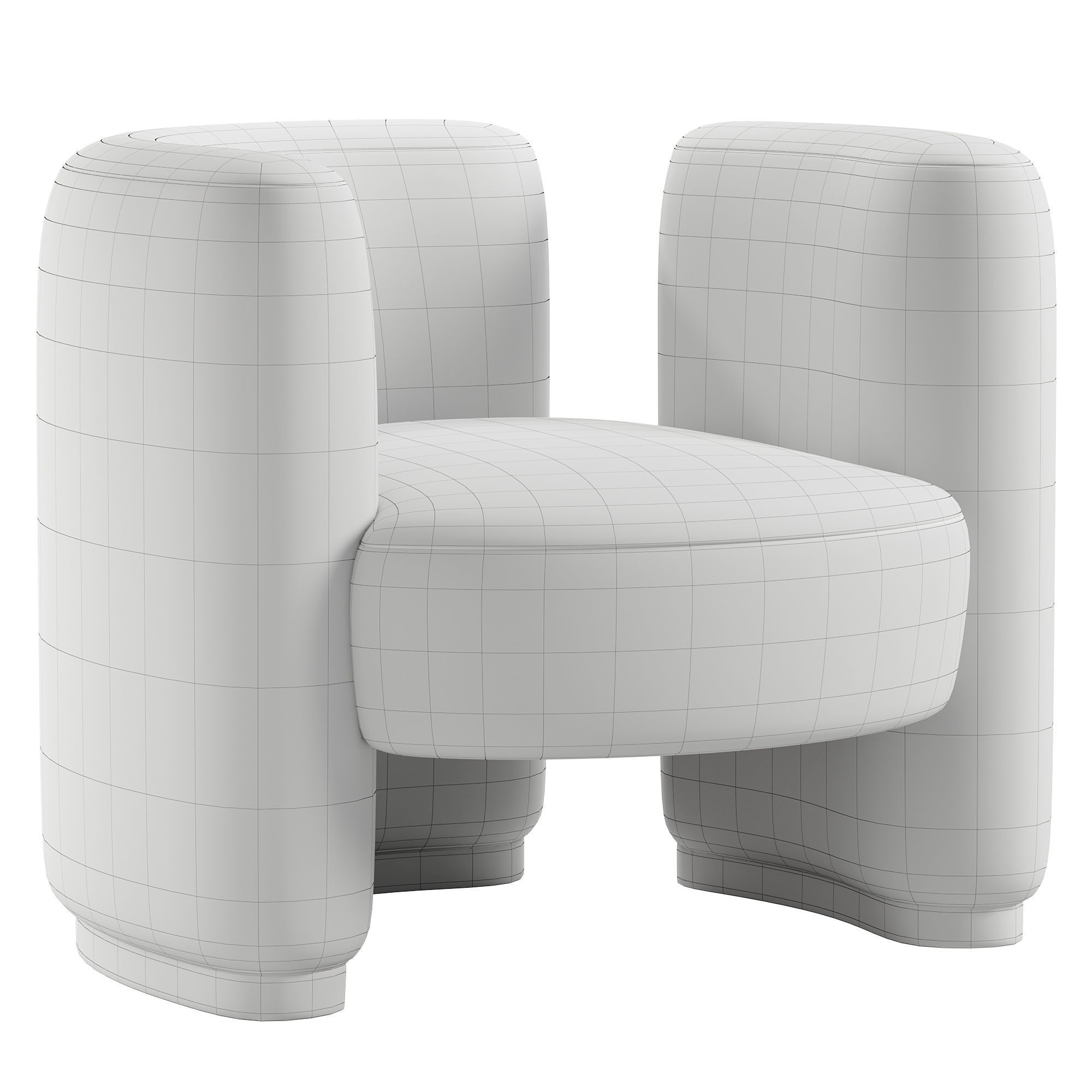 Romano armchair by noho  3D model_2
