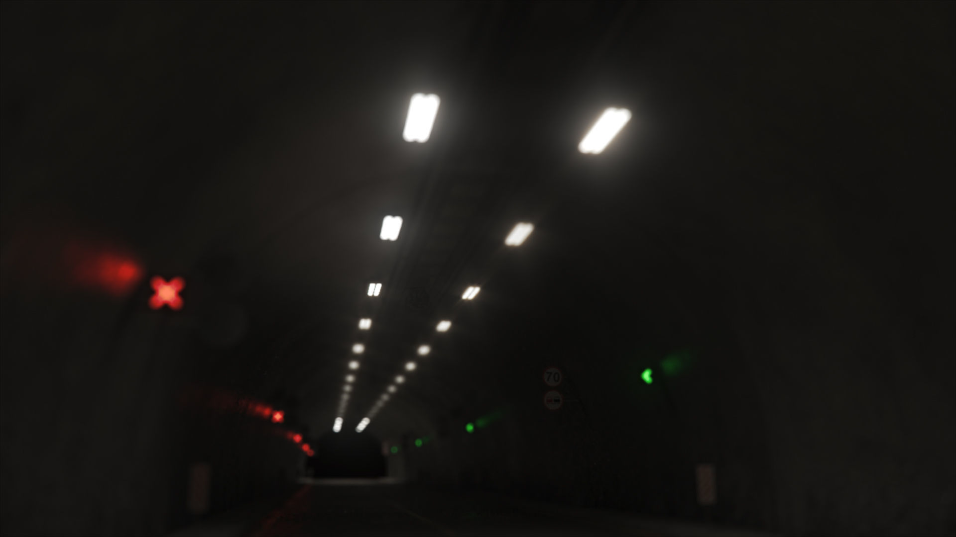 Impressive Highway Tunnel Low-poly 3D model_31