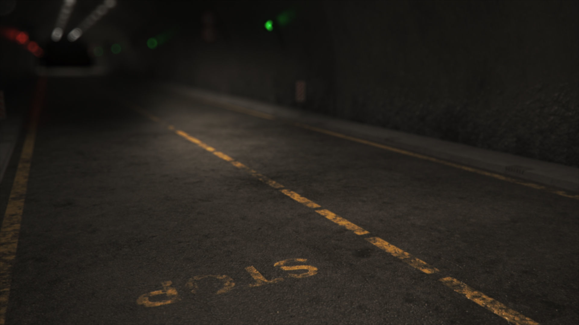 Impressive Highway Tunnel Low-poly 3D model_32