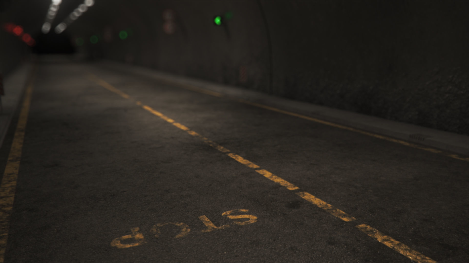 Impressive Highway Tunnel Low-poly 3D model_20