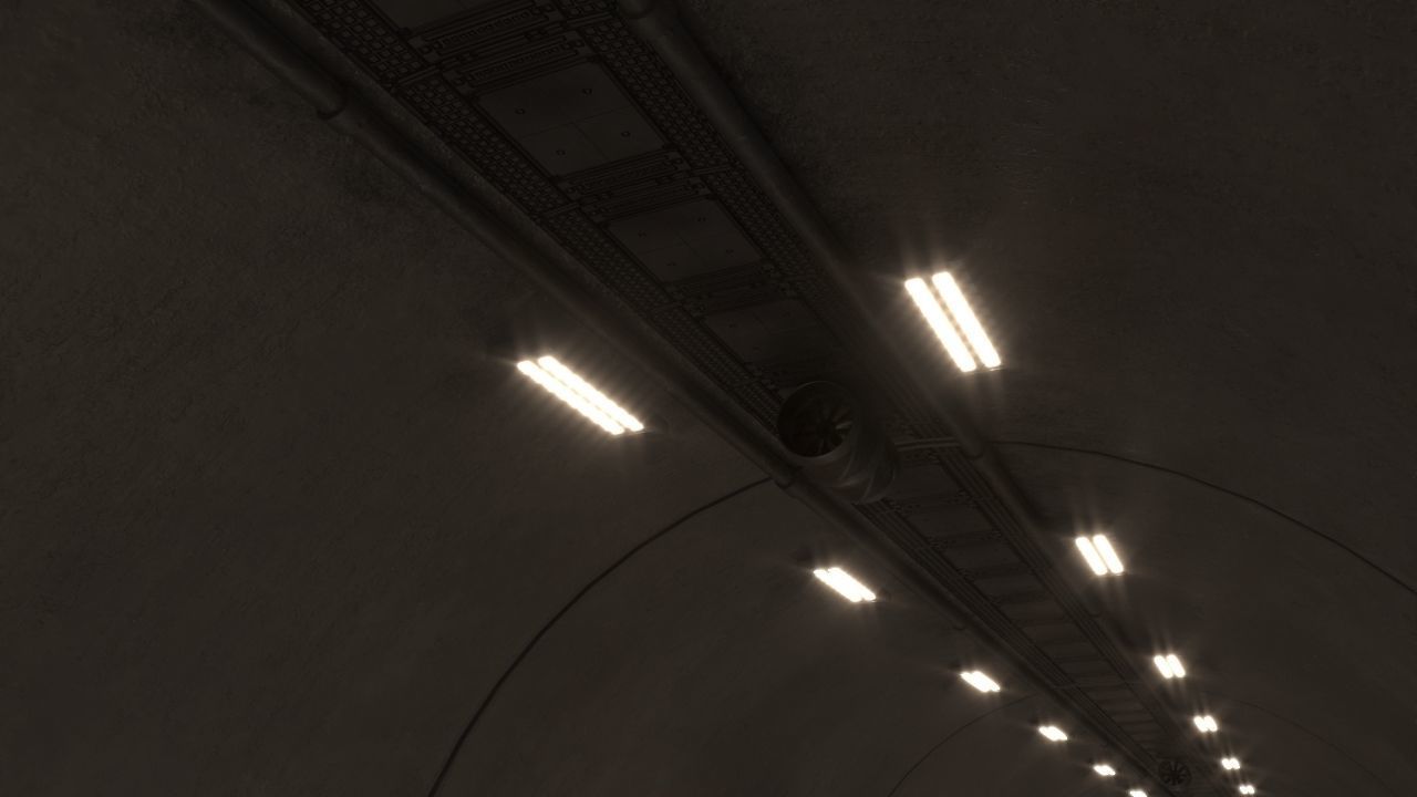 Impressive Highway Tunnel Low-poly 3D model_10