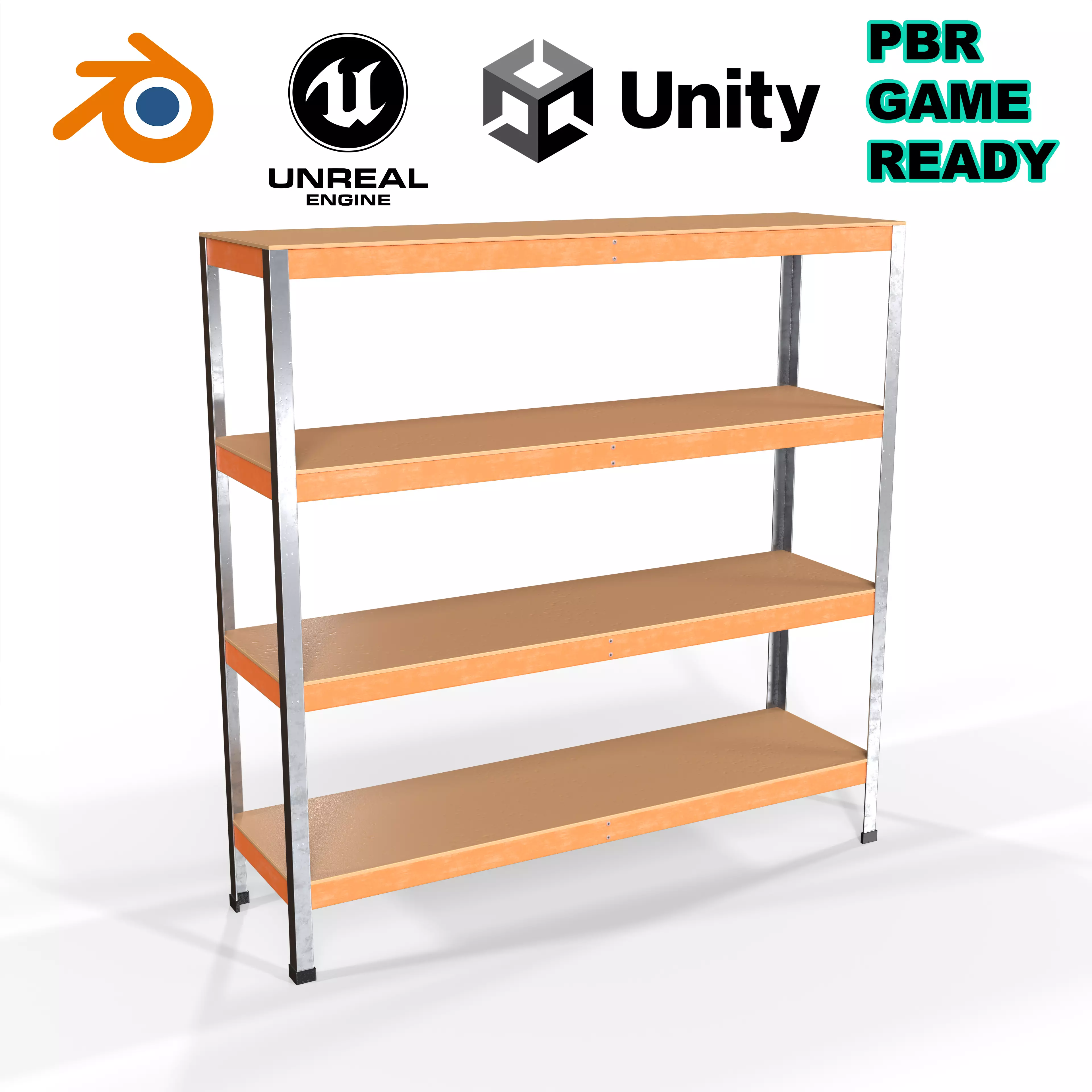 Shelf Free low-poly 3D model