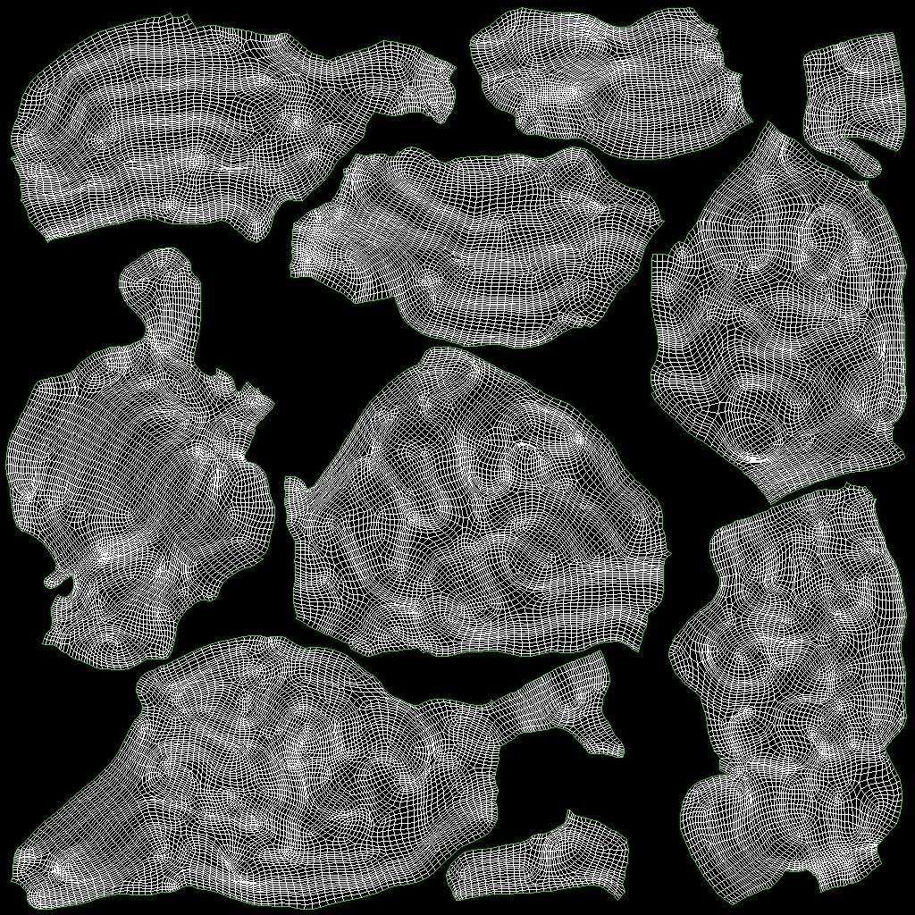 Brain Low-poly 3D model_17