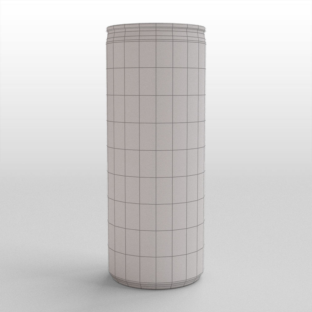 Red Bull Sugarfree Can 250ml with Spritz 3D model_34