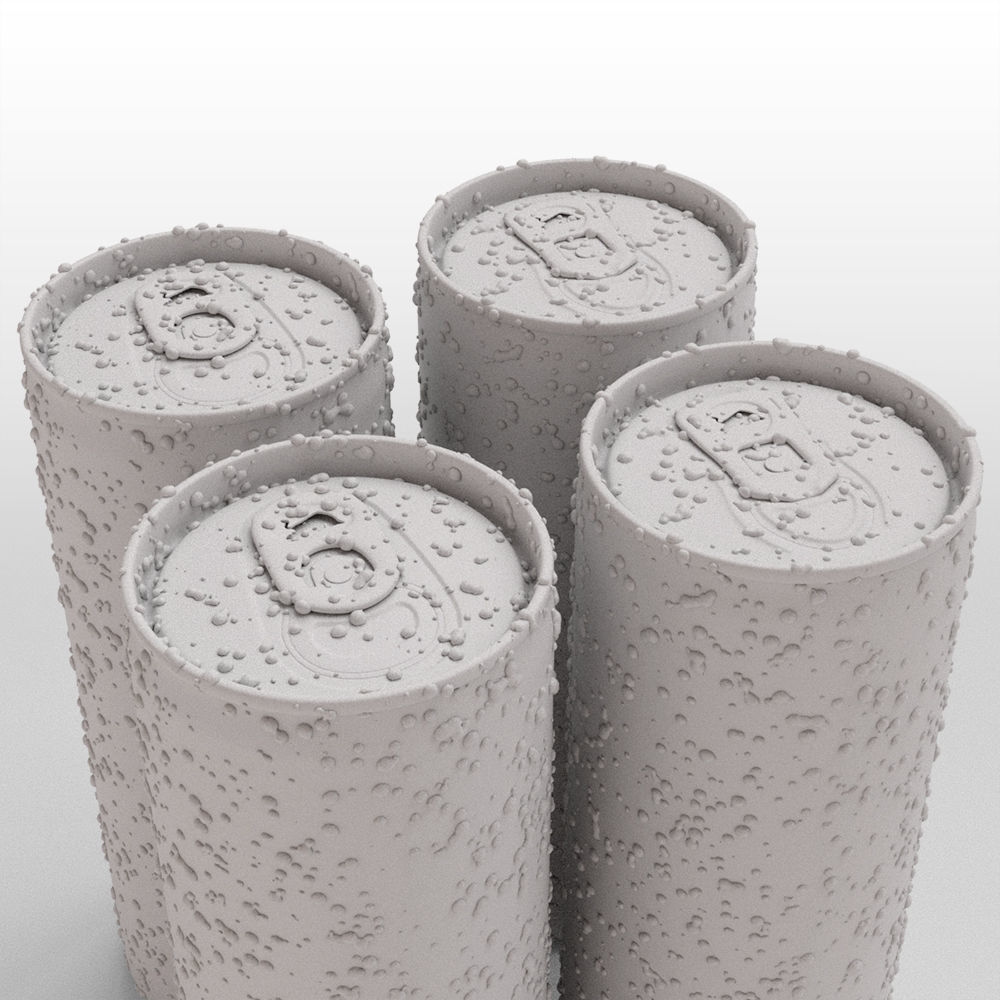 Red Bull Sugarfree Can 250ml with Spritz 3D model_33