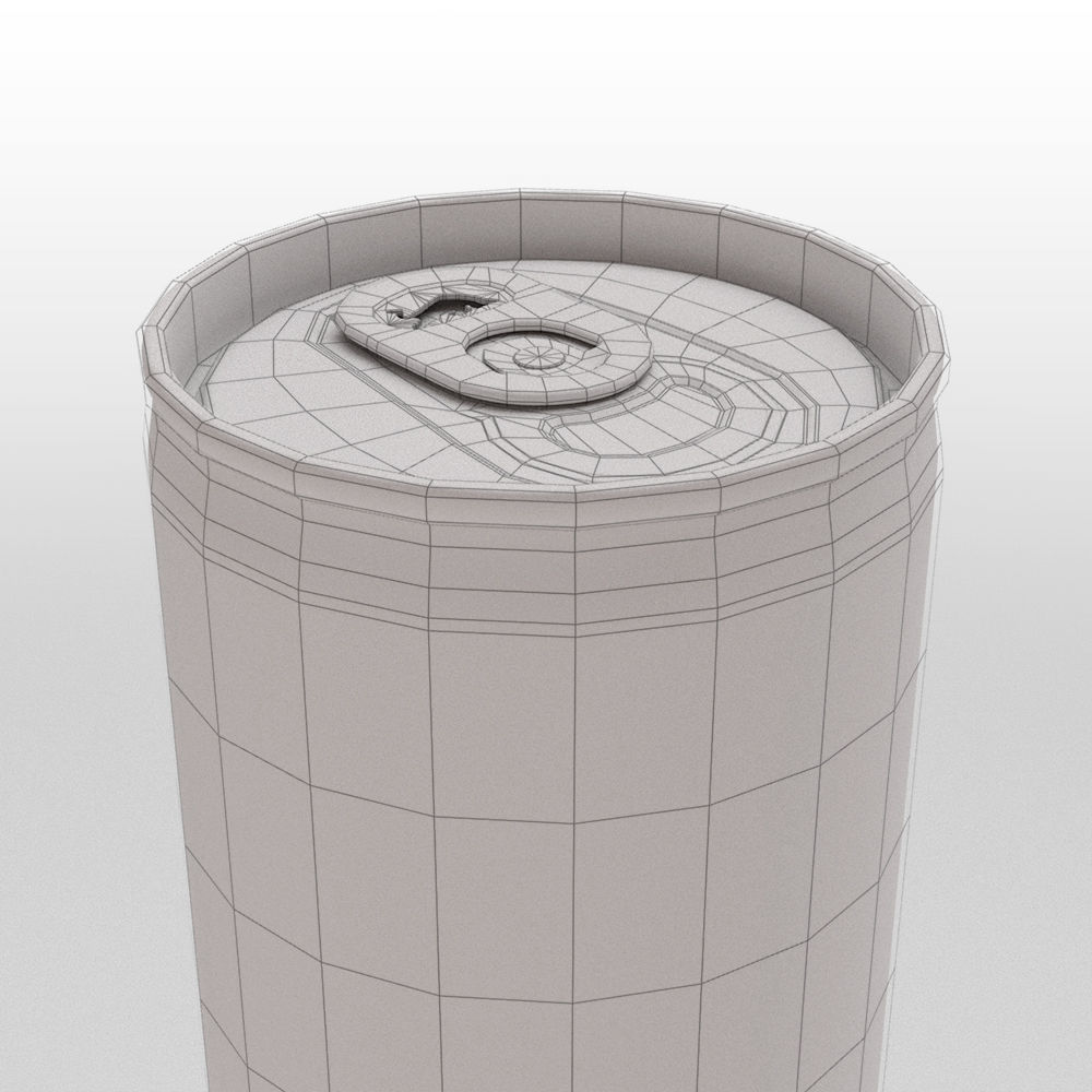 Red Bull Sugarfree Can 250ml with Spritz 3D model_37
