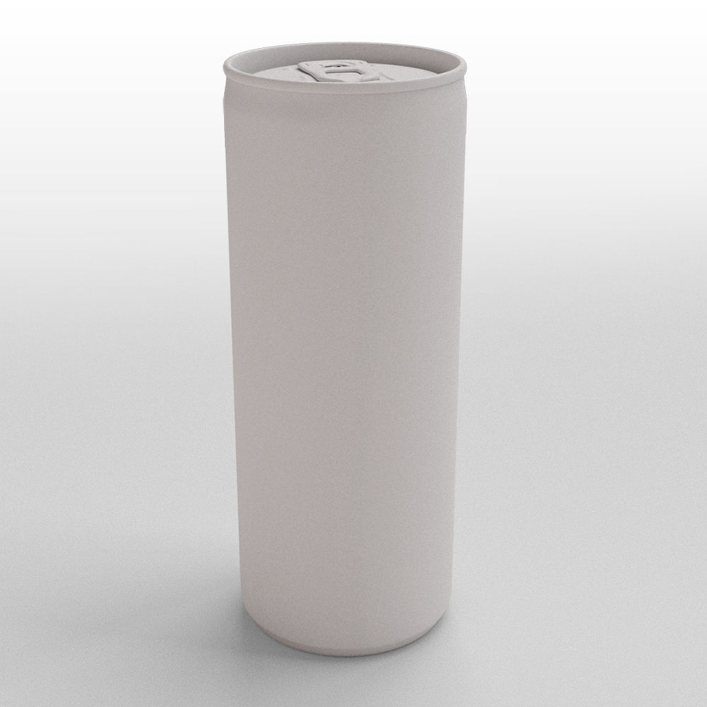 Red Bull Sugarfree Can 250ml with Spritz 3D model_25