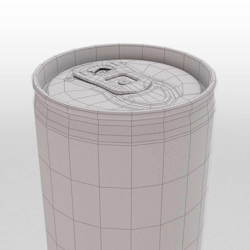 Red Bull Sugarfree Can 250ml with Spritz 3D model_36