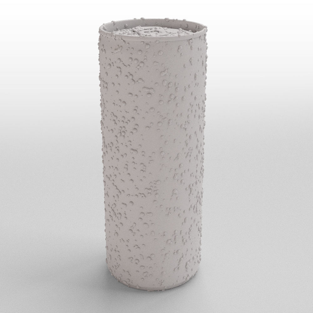 Red Bull Sugarfree Can 250ml with Spritz 3D model_29