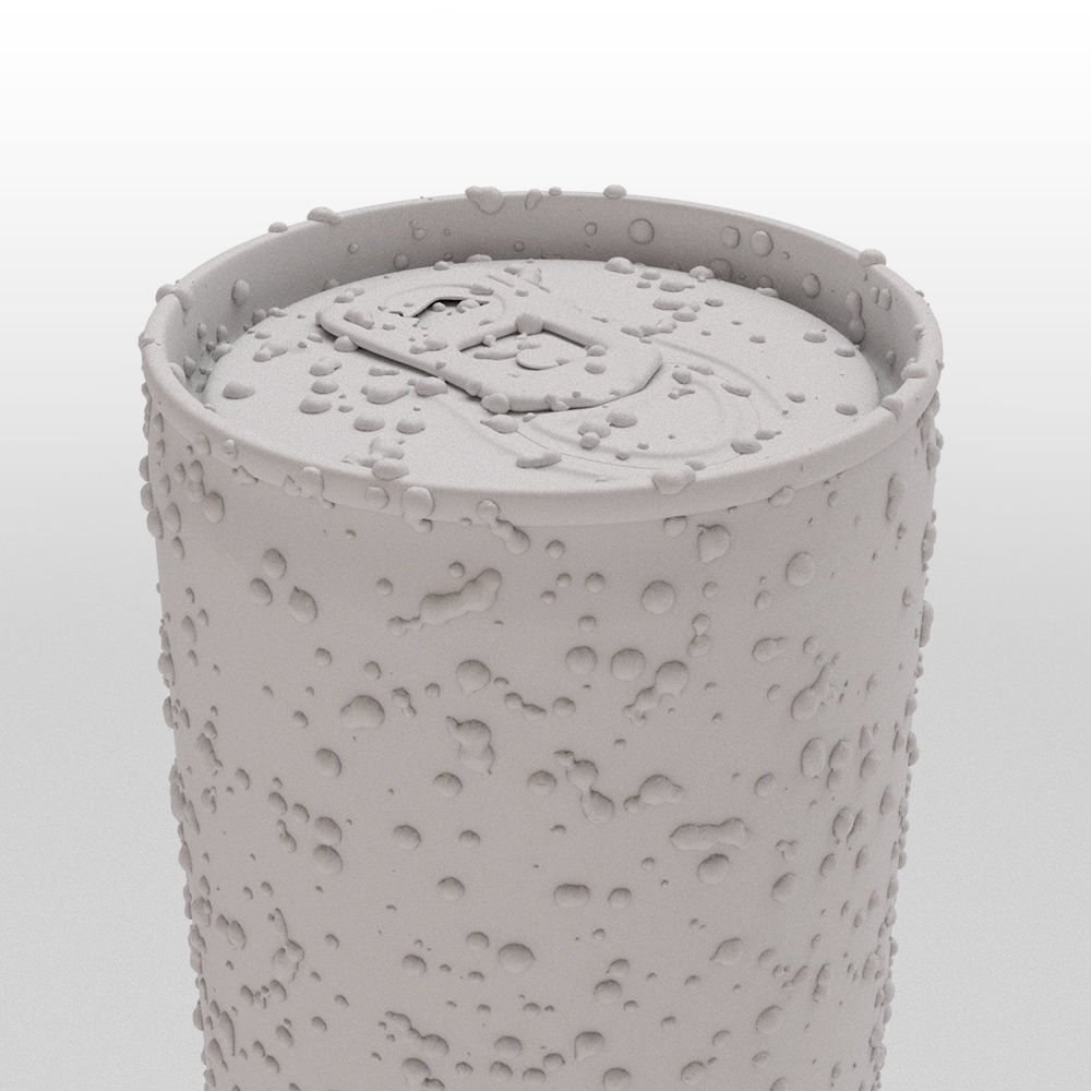 Red Bull Sugarfree Can 250ml with Spritz 3D model_31