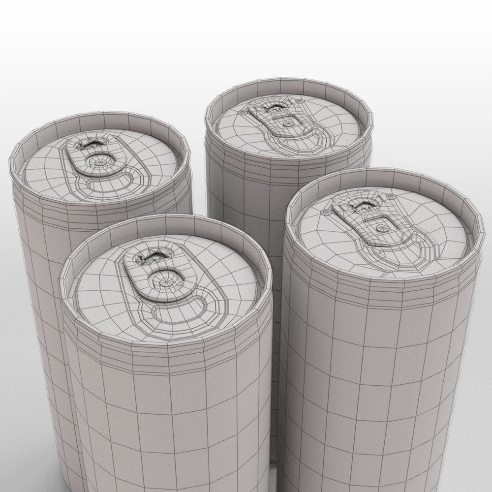 Red Bull Sugarfree Can 250ml with Spritz 3D model_38