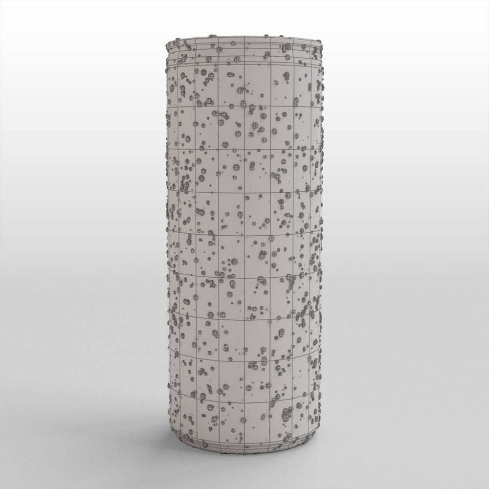 Red Bull Sugarfree Can 250ml with Spritz 3D model_39