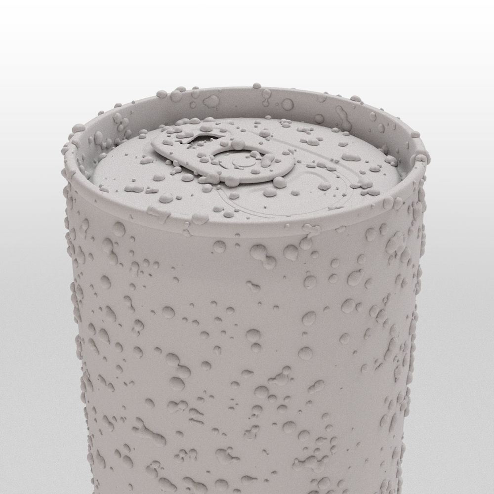 Red Bull Sugarfree Can 250ml with Spritz 3D model_32