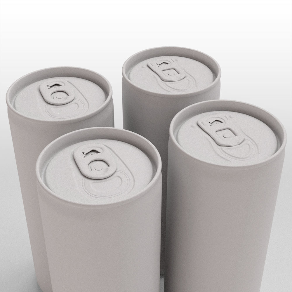 Red Bull Sugarfree Can 250ml with Spritz 3D model_28