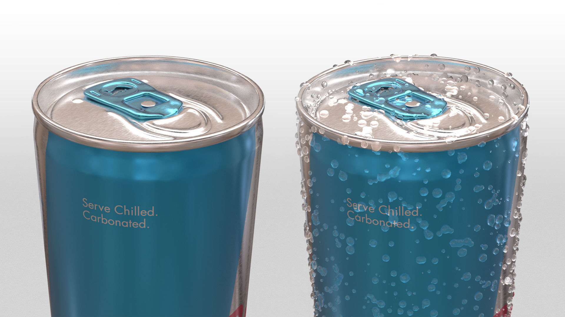 Red Bull Sugarfree Can 250ml with Spritz 3D model_20