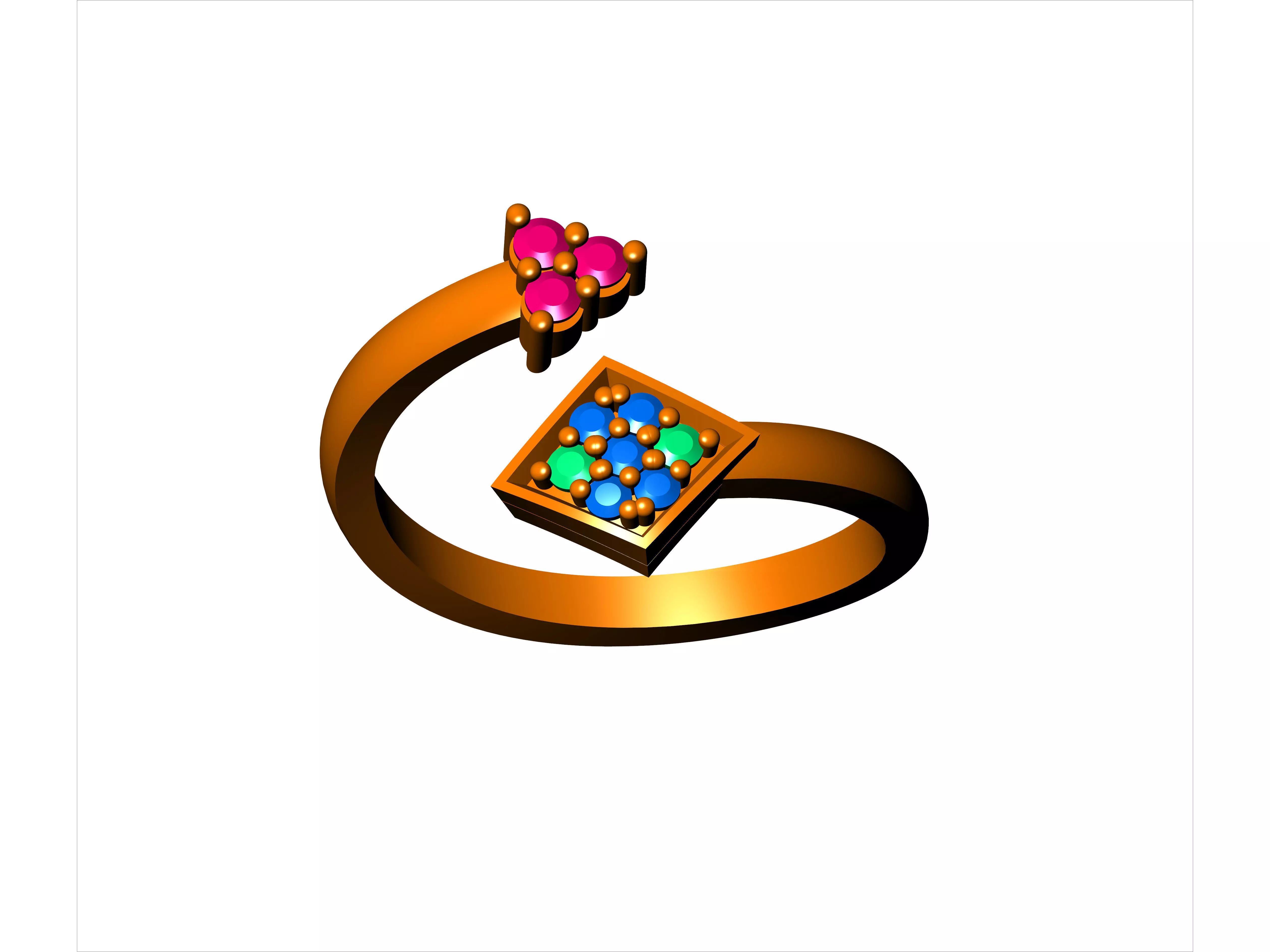 LADIES OPEN RING 3D model_0