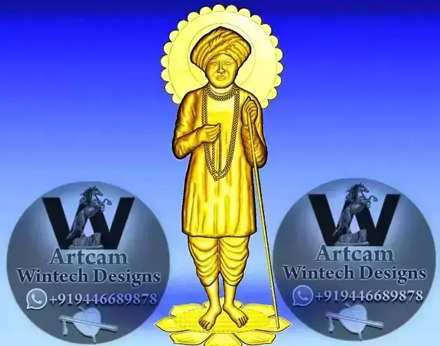 Jalaram Bapa 3D reilef Artcam Design