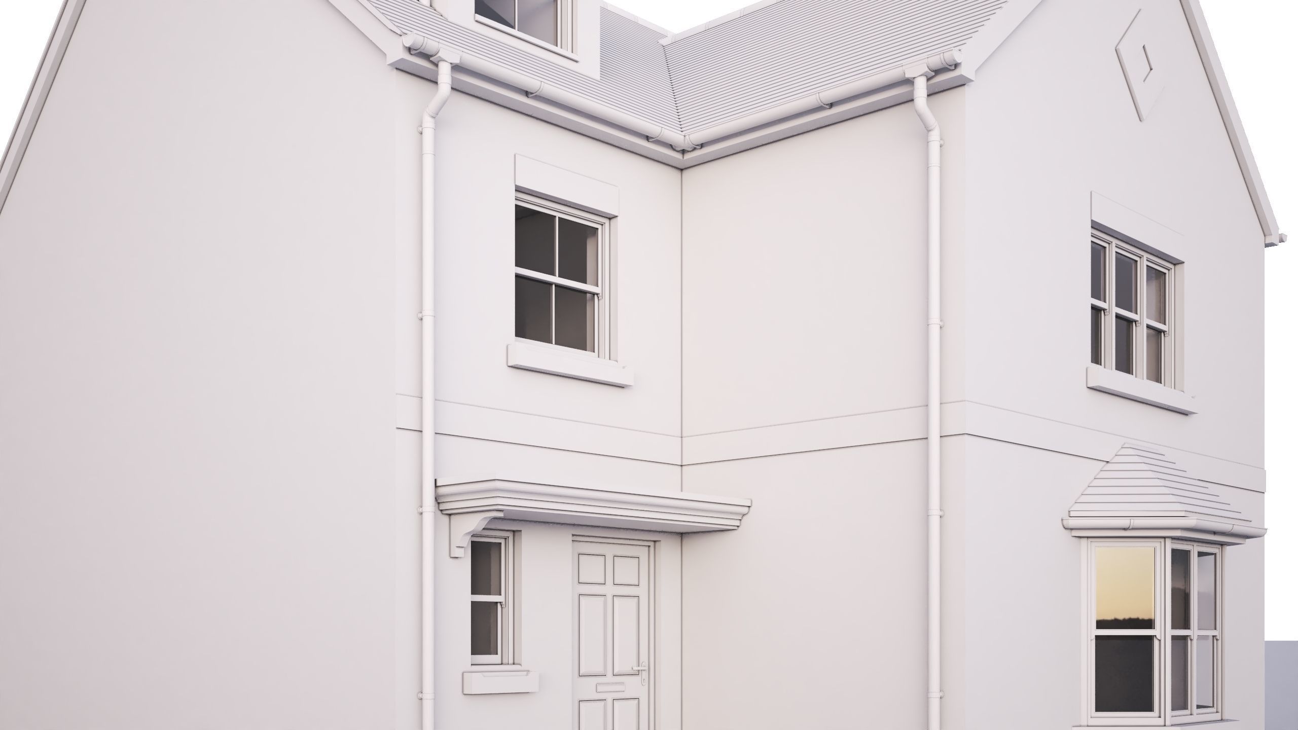 British House Theale C 3D model_1