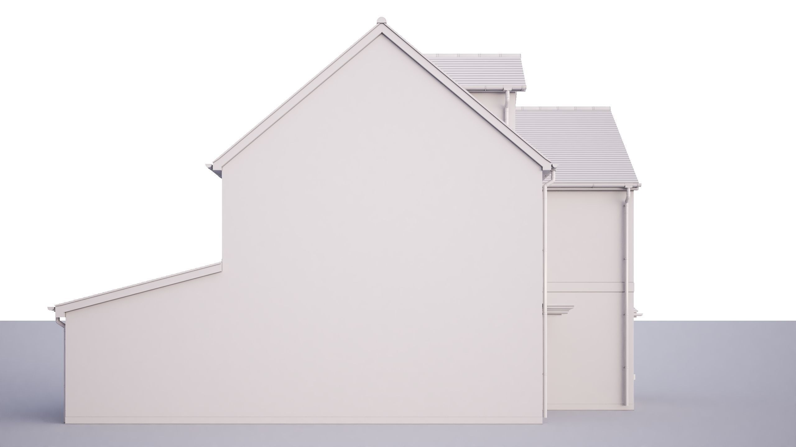 British House Theale C 3D model_5