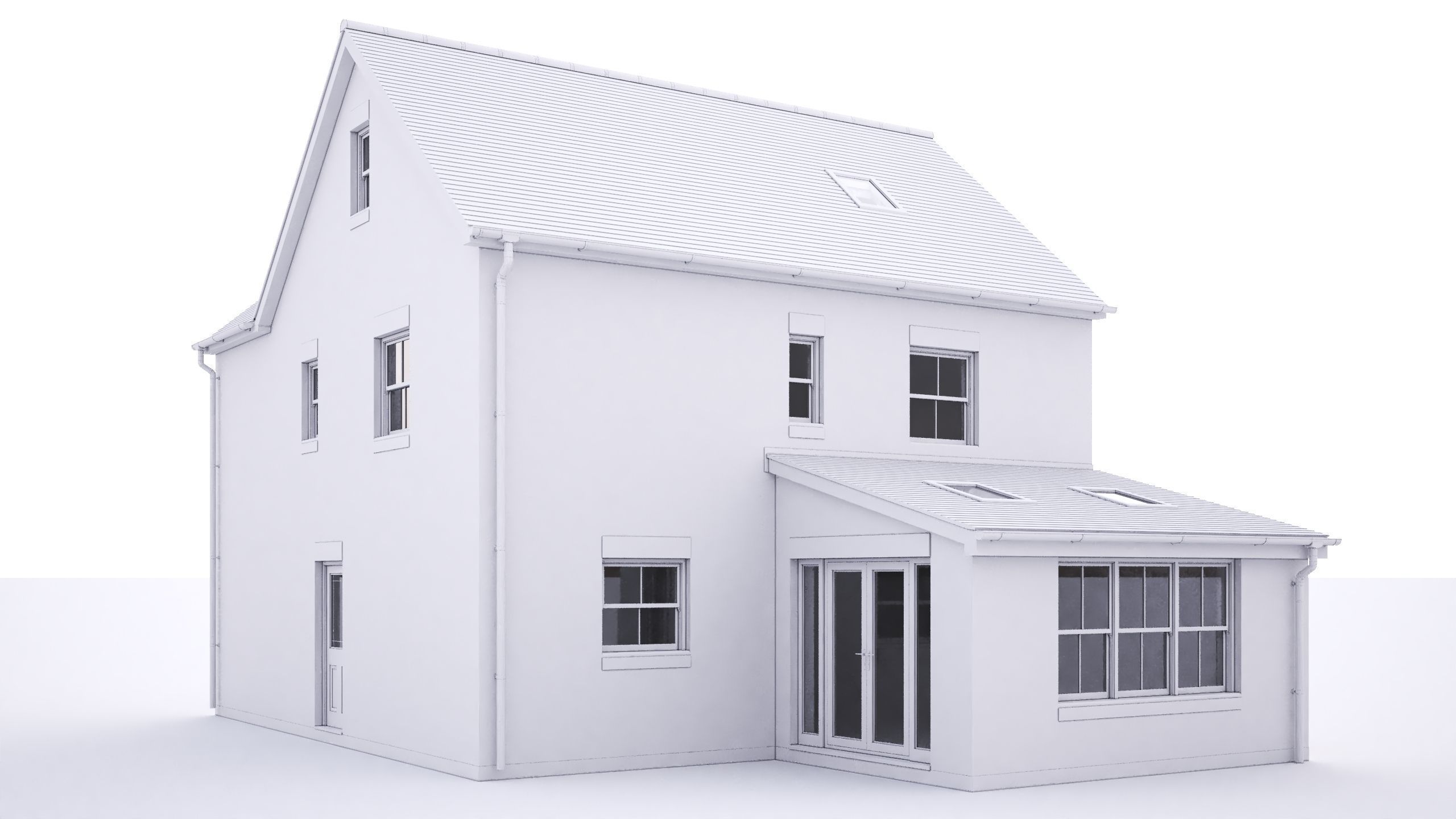 British House Theale C 3D model_3