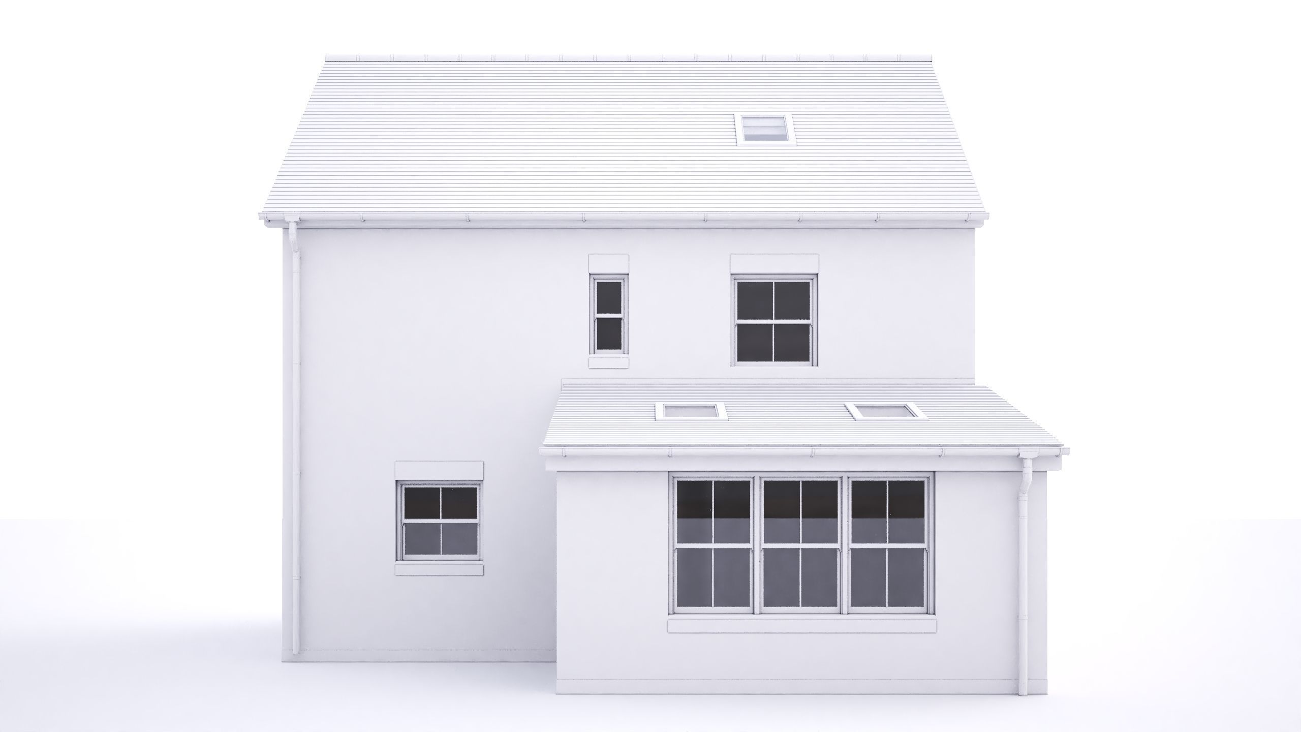 British House Theale C 3D model_2