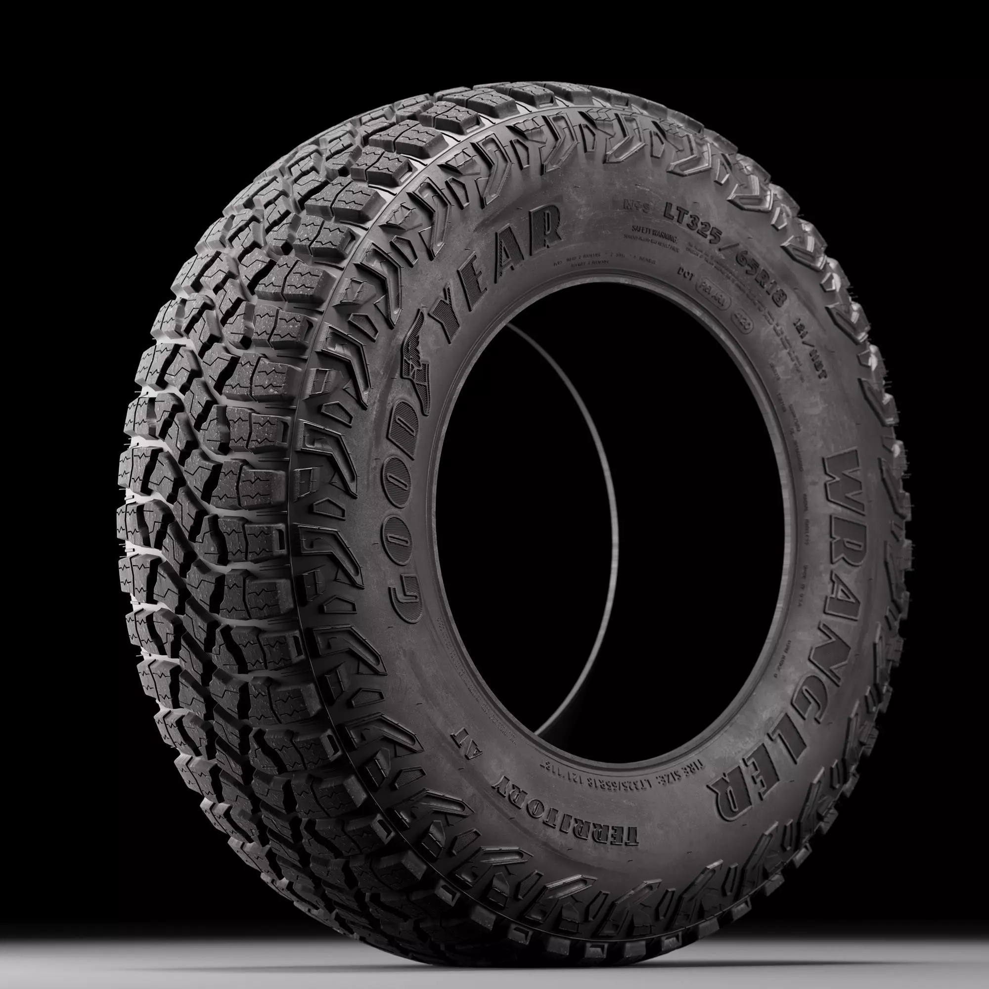 Good Year Wrangler off road tire 3D model_0