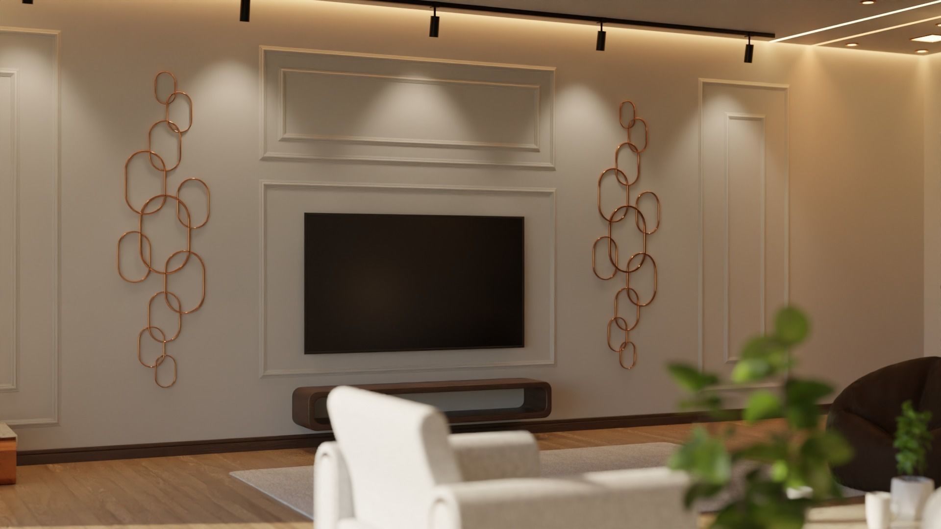 Living Room - 04 Low-poly 3D model_34