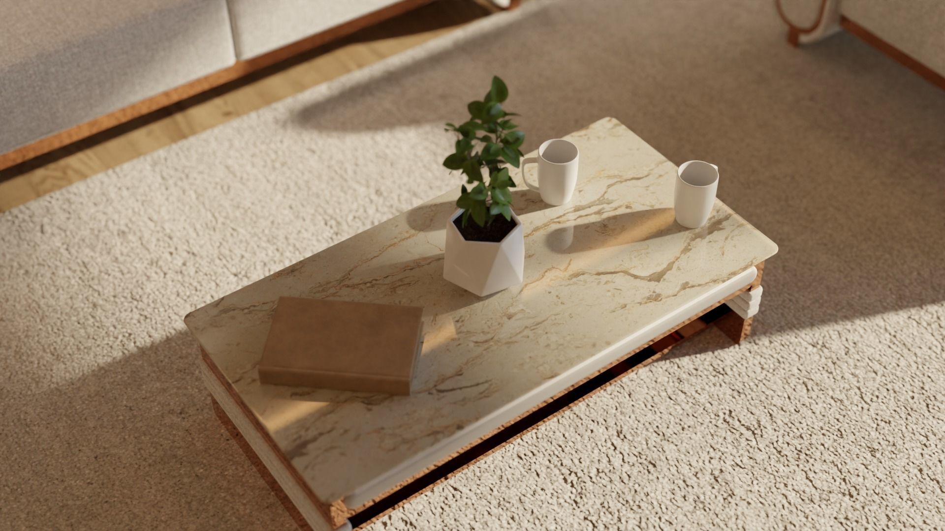 Living Room - 04 Low-poly 3D model_22