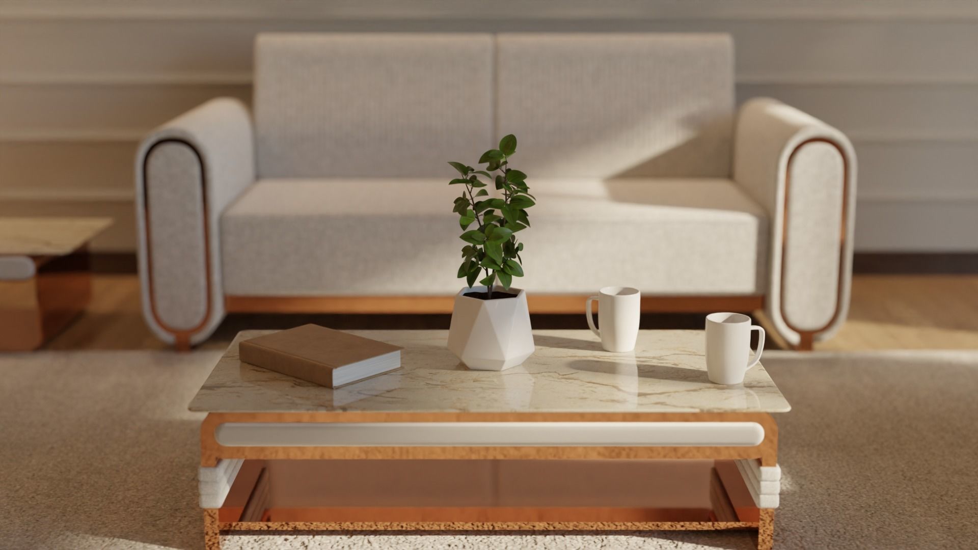 Living Room - 04 Low-poly 3D model_20