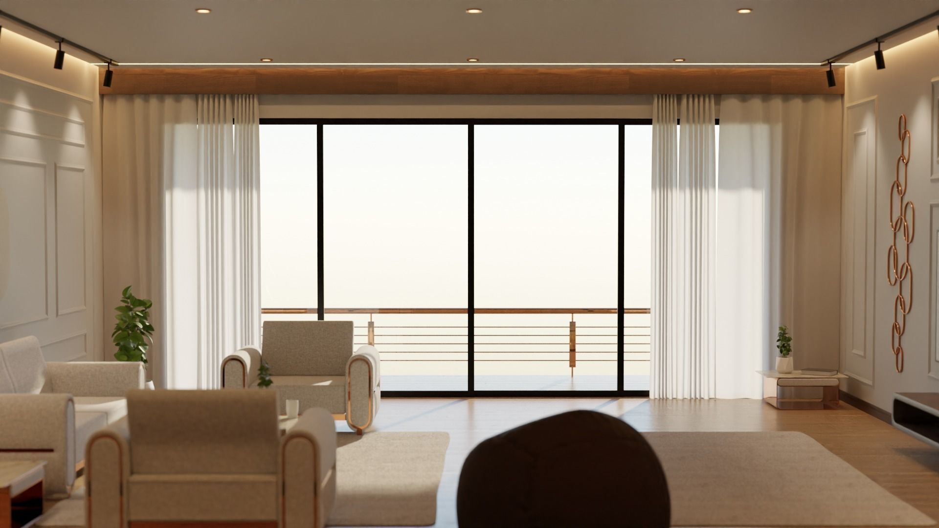 Living Room - 04 Low-poly 3D model_24