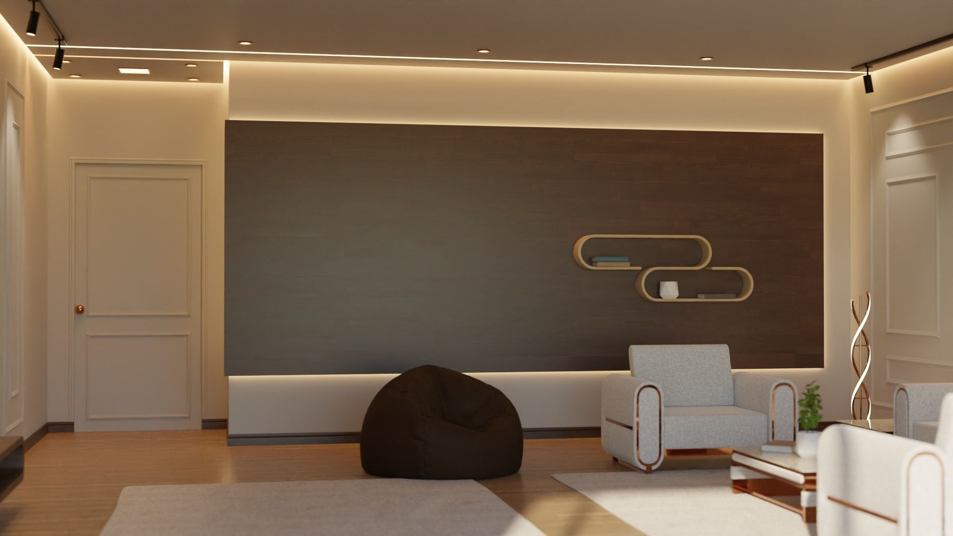 Living Room - 04 Low-poly 3D model_36