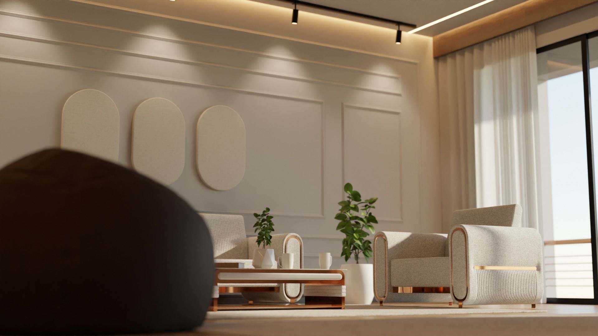 Living Room - 04 Low-poly 3D model_10